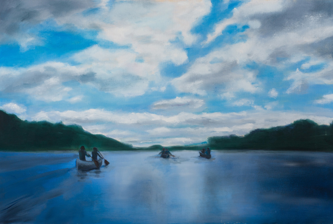 Three Canoes on St. Croix River